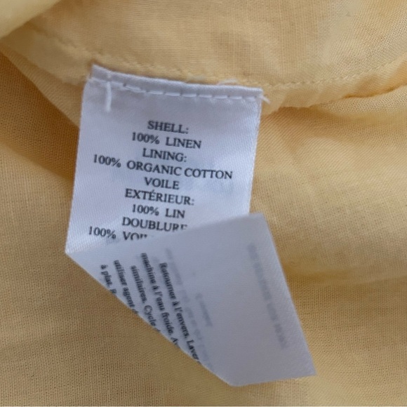 Faherty Yellow Ruffle V-Neck Dress - Picture 6 of 6